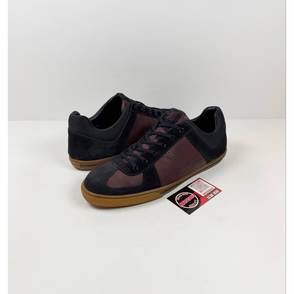 Size 10LV/11US - Louis Vuitton Burgundy Low Top