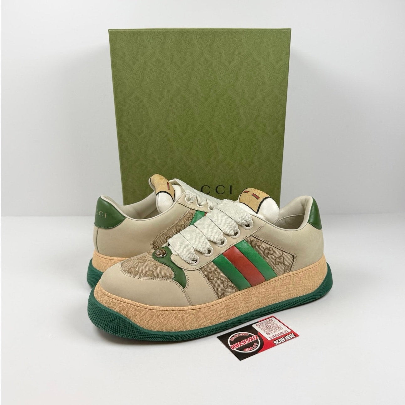 Size 13UK/13.5US - Gucci Screener Sneakers NEW