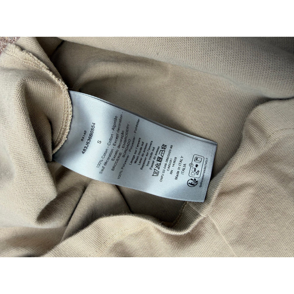 Size S - Dior Beige Oversized T-Shirt SS25