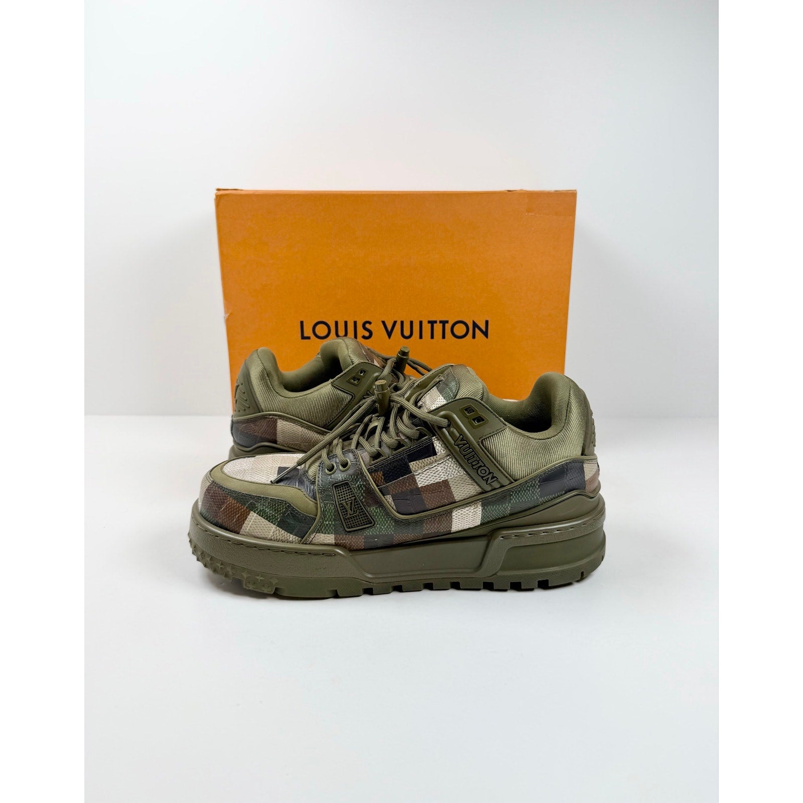 Size 8UK/9US - Louis Vuitton Maxi Green Damoflage