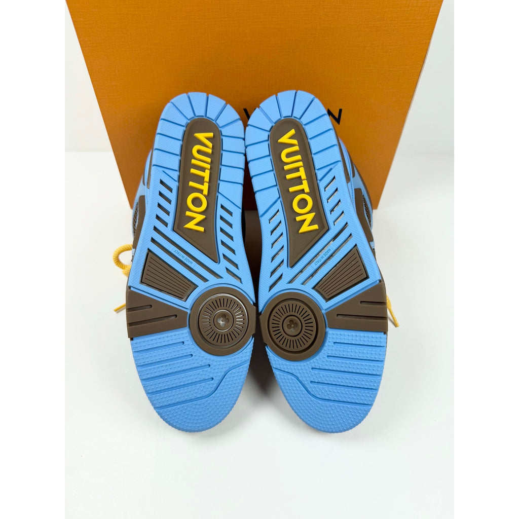 Size 10UK/11US - Louis Vuitton Skate Brown Blue Yellow NEW