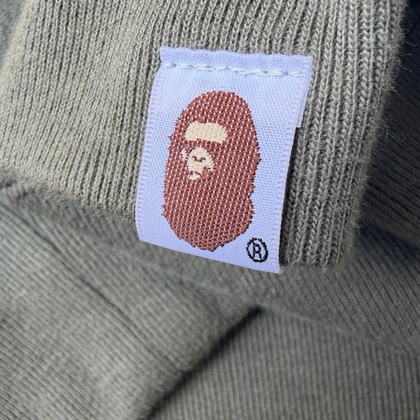 Size M - Bape Olive Pullover Hoodie