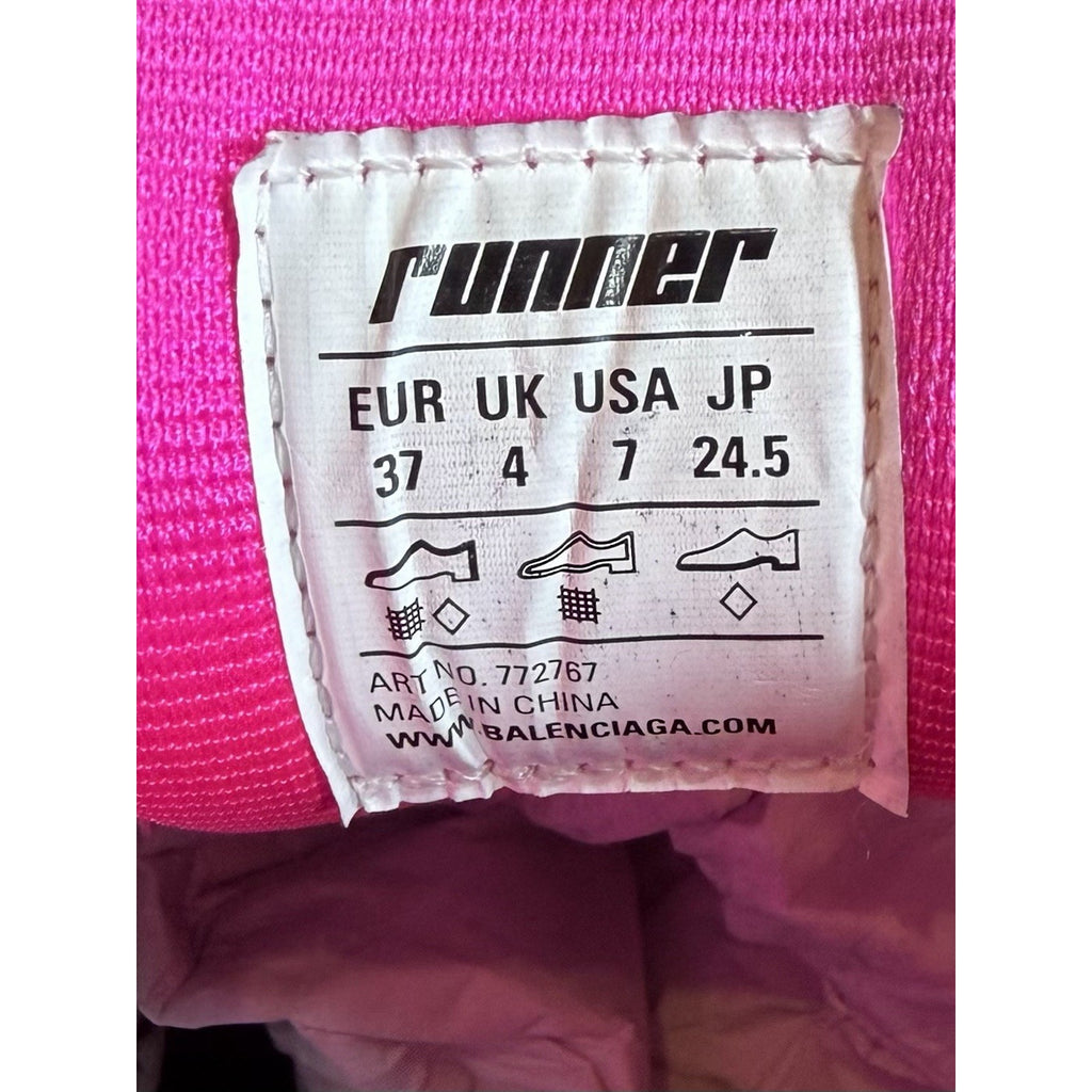 Size 37EU/7W - Balenciaga Runner Black Pink NEW