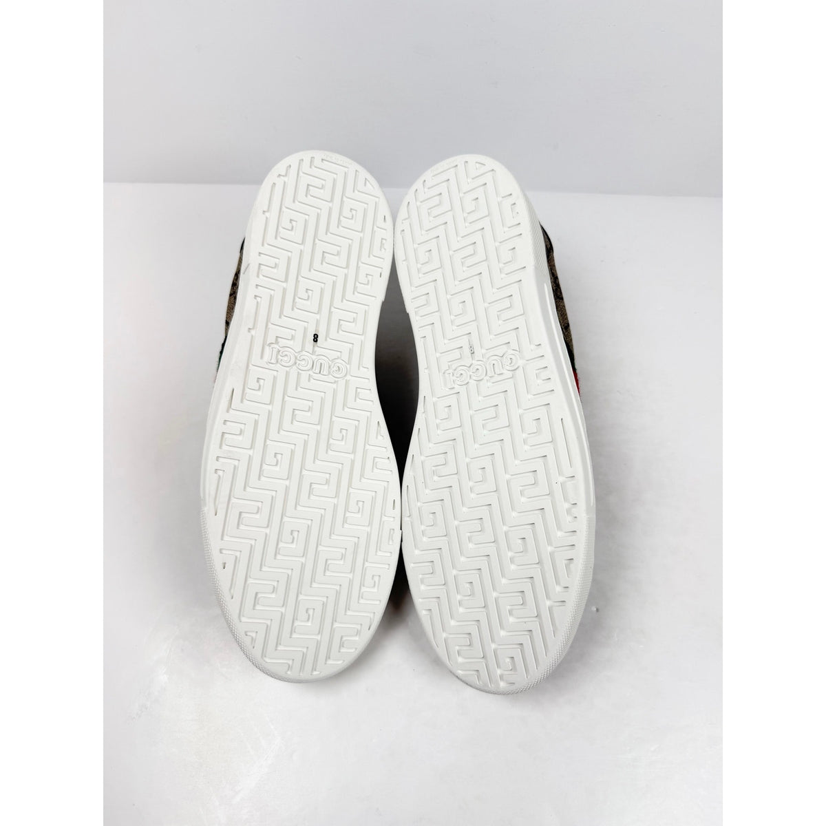 Size 8.5US - Gucci Ace Monogram Beige NEW