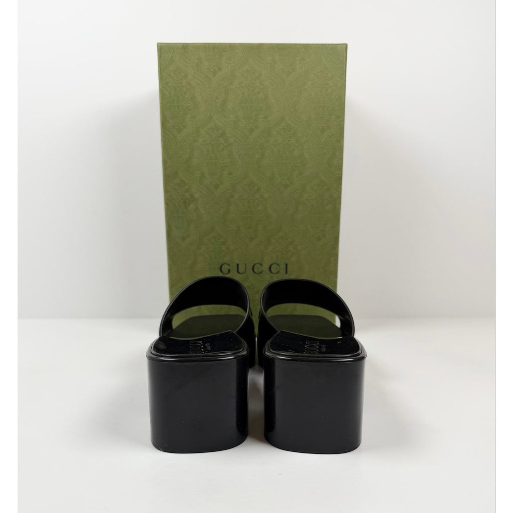 Size 40EU/10W - Gucci Rubber Platform Sandals