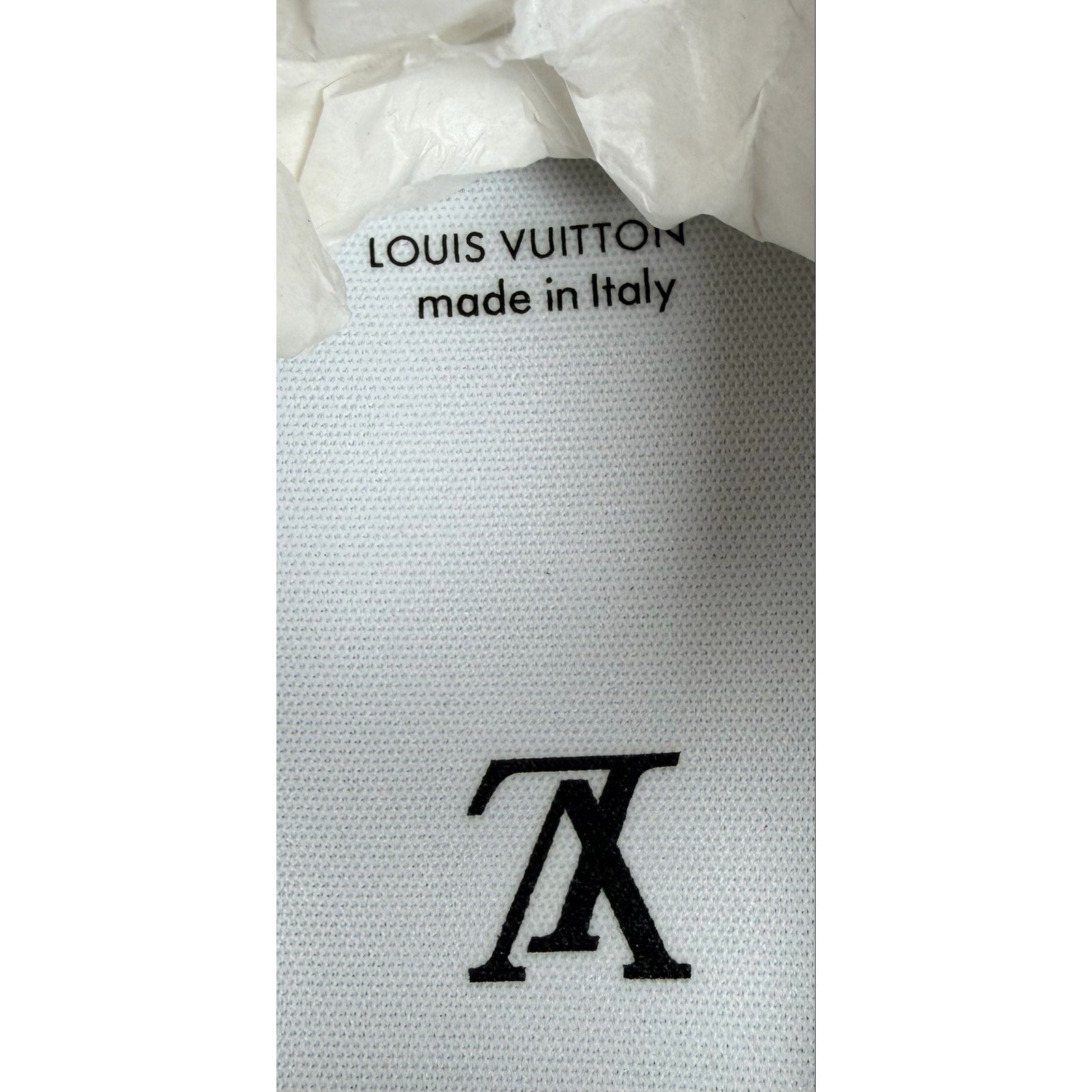 Size 10.5UK/12US - Louis Vuitton Black White Trainer NEW