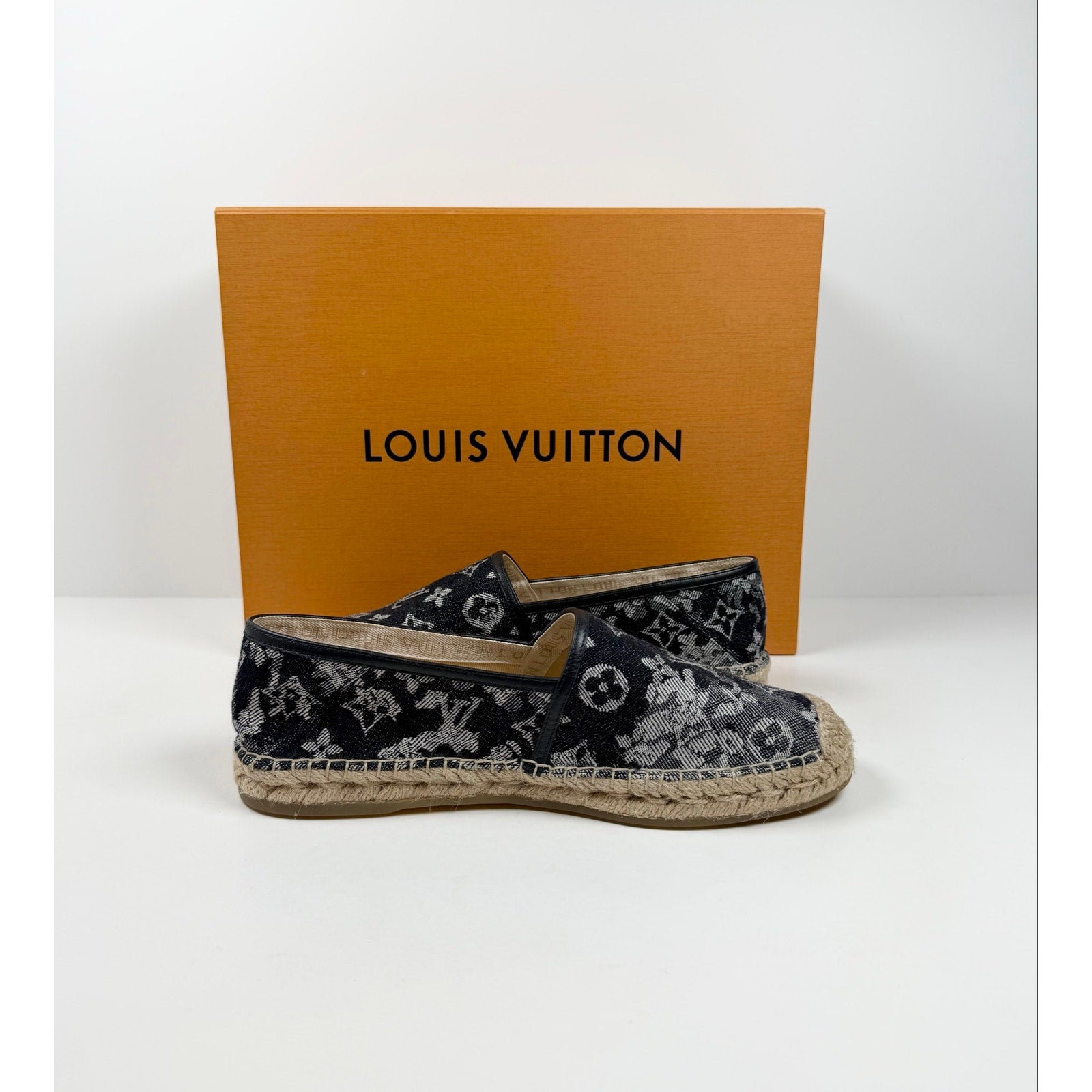 Size 7.5LV/8.5US - Louis Vuitton Monogram Denim Espadrilles