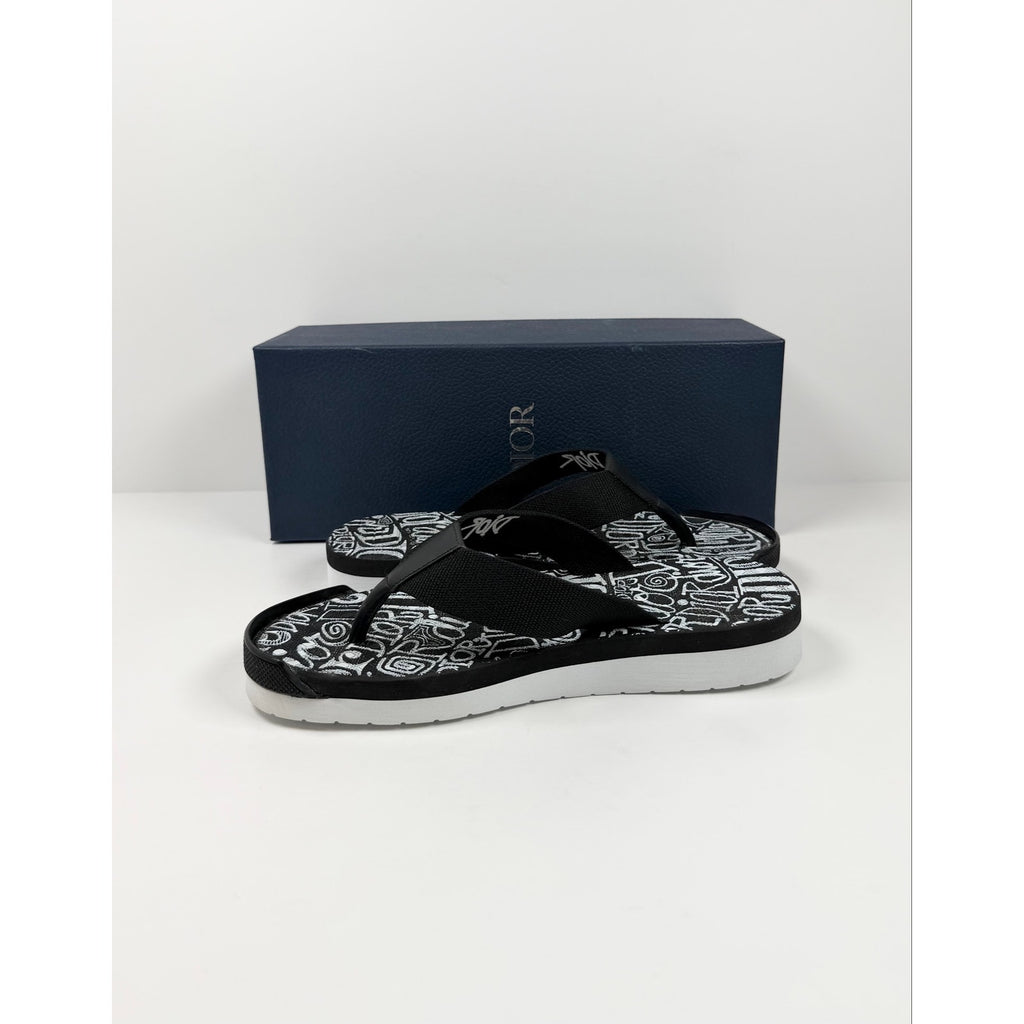 Size 41EU/8US - Dior x Shawn Stussy Flip Flops