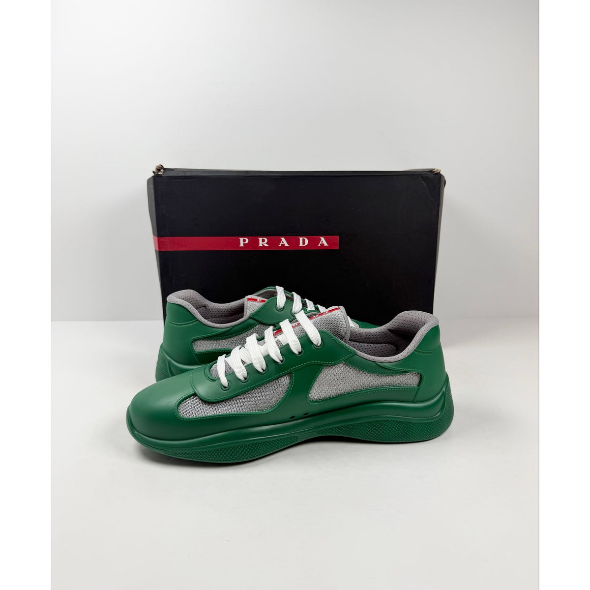 Size 13UK/14US - Prada Americas Cup Rubber Green NEW
