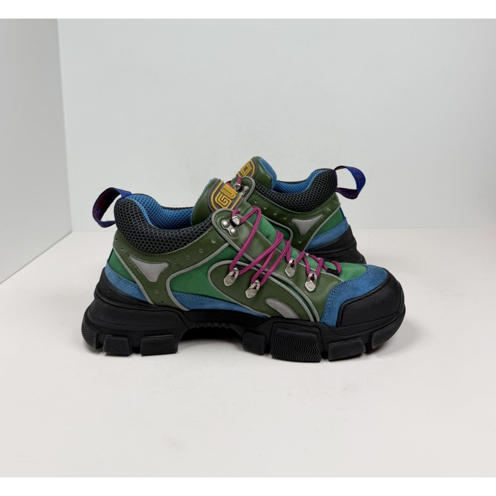 Size 7G/7.5US - Gucci Flashtrek Sega Green/Blue