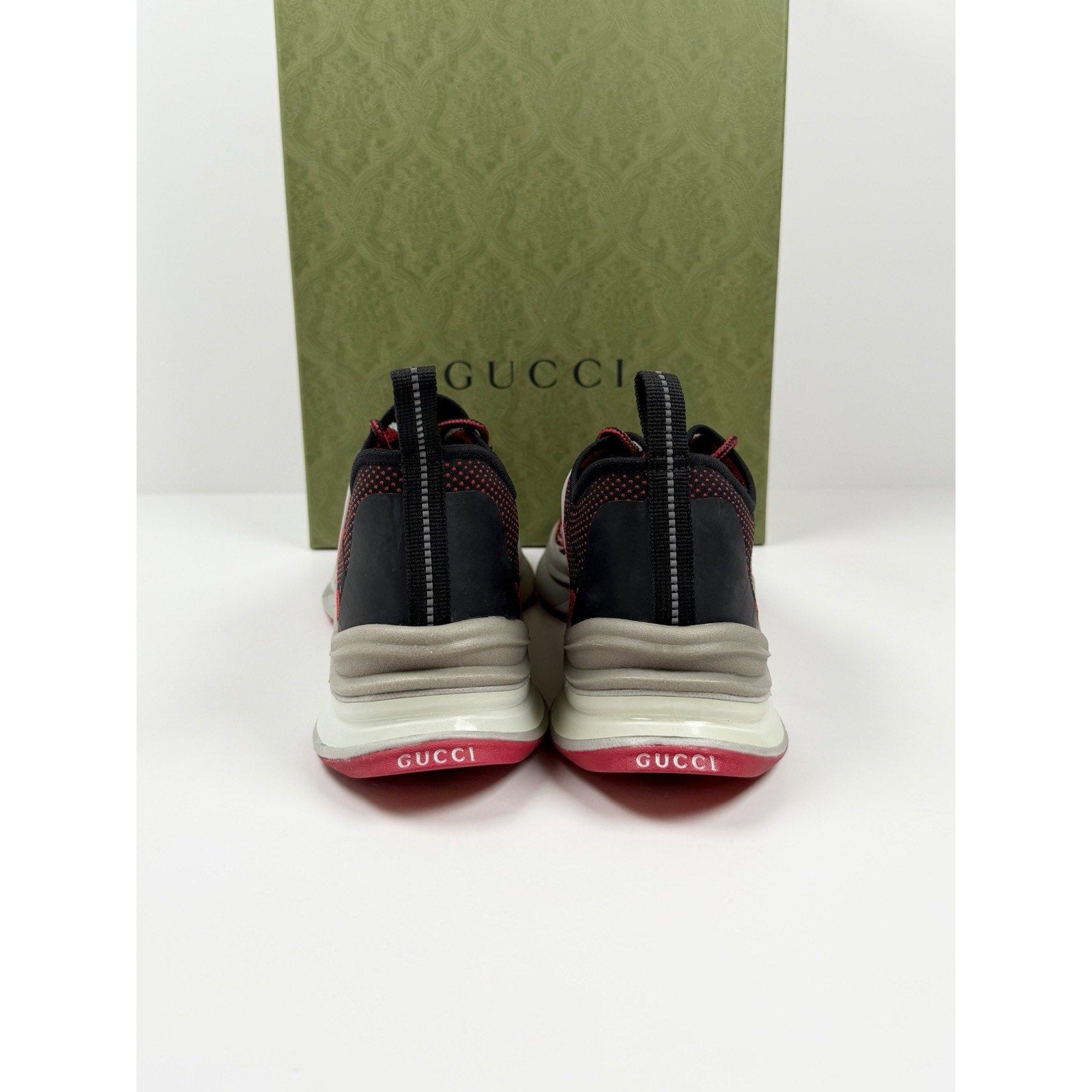 Size 6.5US - Gucci Run GG Red Sneakers NEW