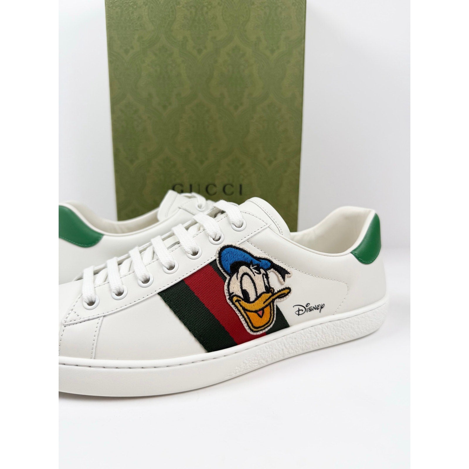 Size 7.5US - Gucci Ace X Disney Donald Duck NEW