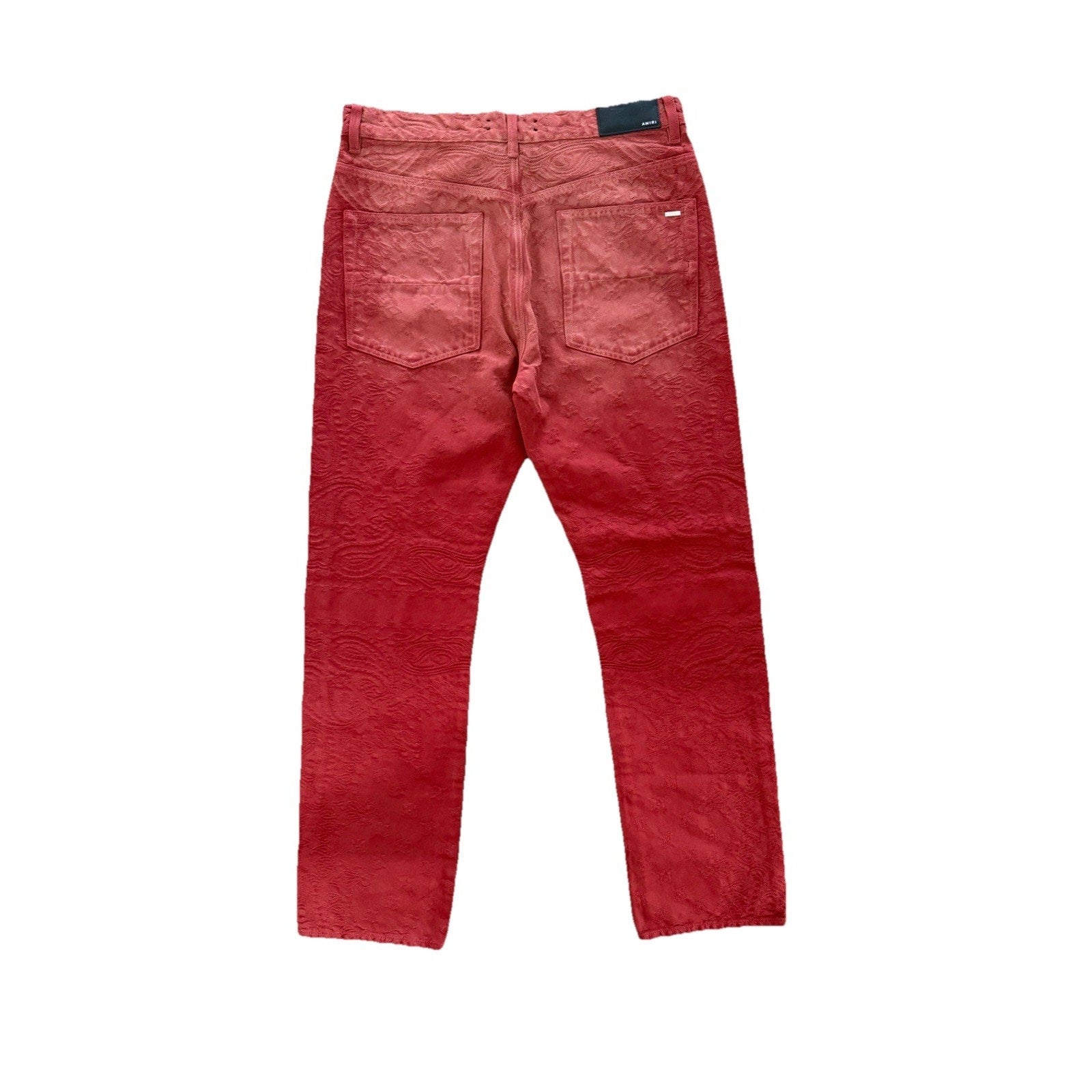 Size 31 - Amiri Bandana Jacquard Sun Dried Tomato Jeans