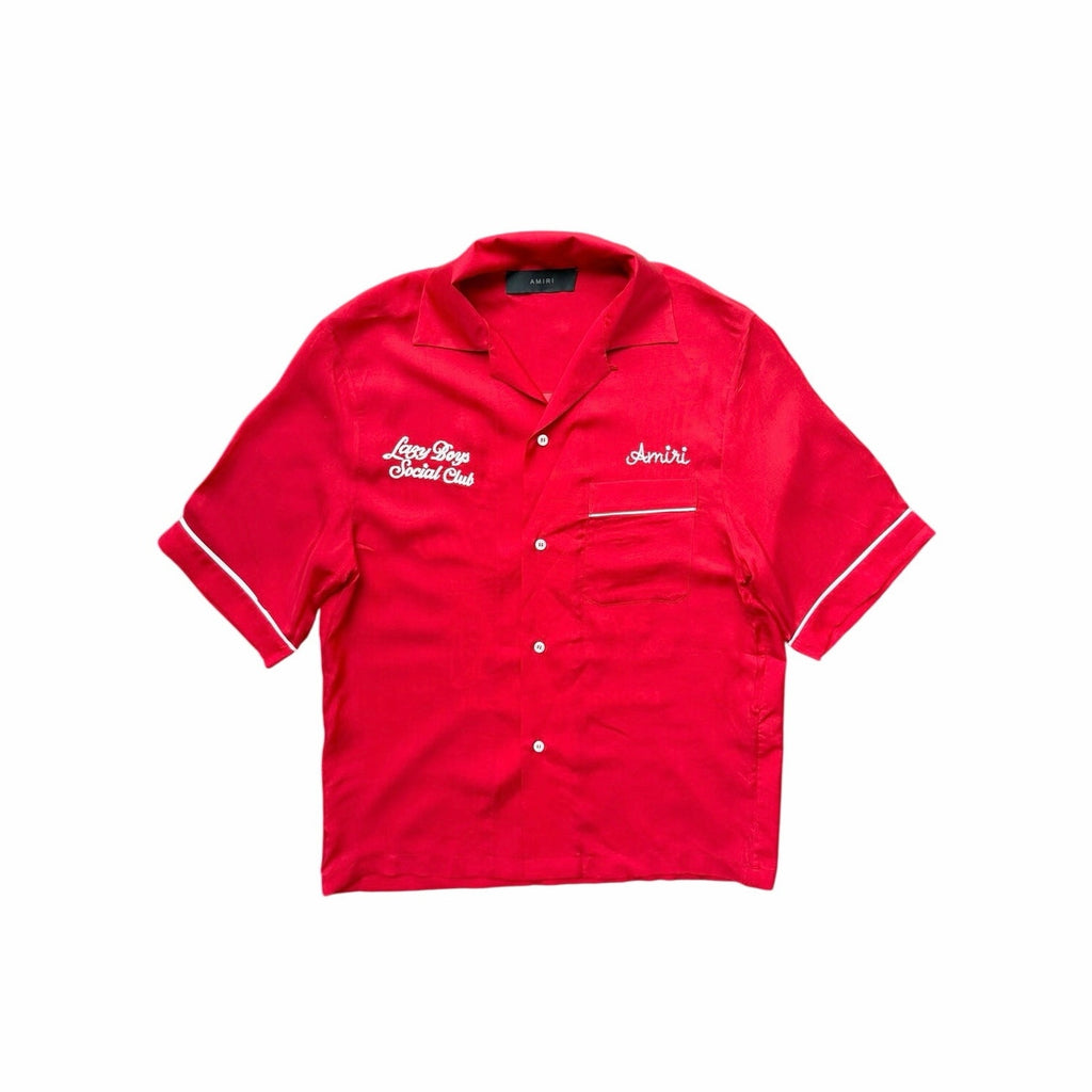 Size S - Amiri Silk Button Down Red Shirt