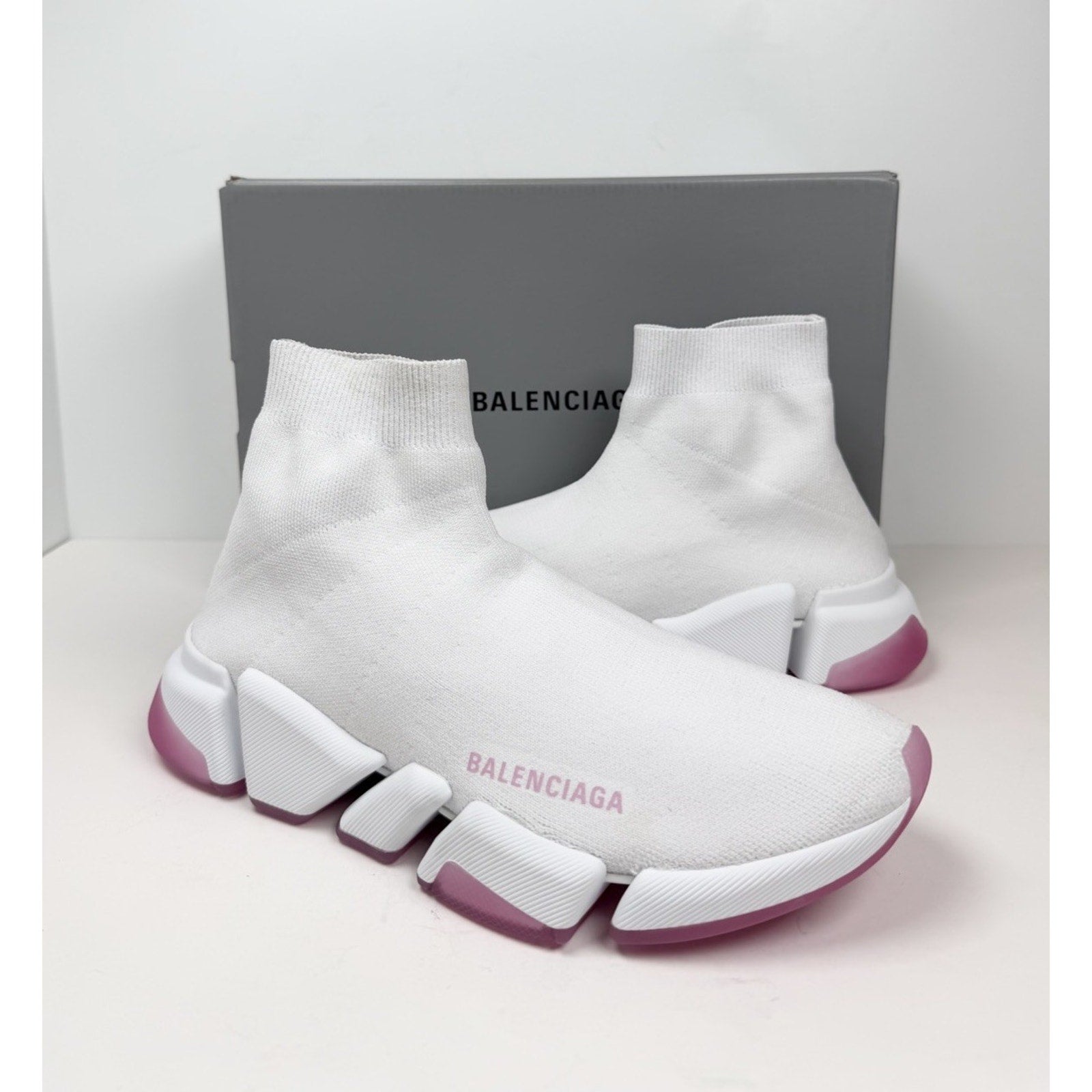 Size 40EU/10W - Balenciaga Pink Speed Womens NEW