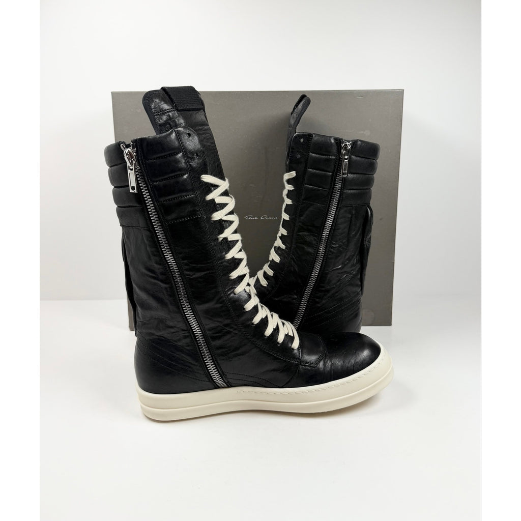 Size 10US - Rick Owens Cargo Geobasket Leather High NEW!