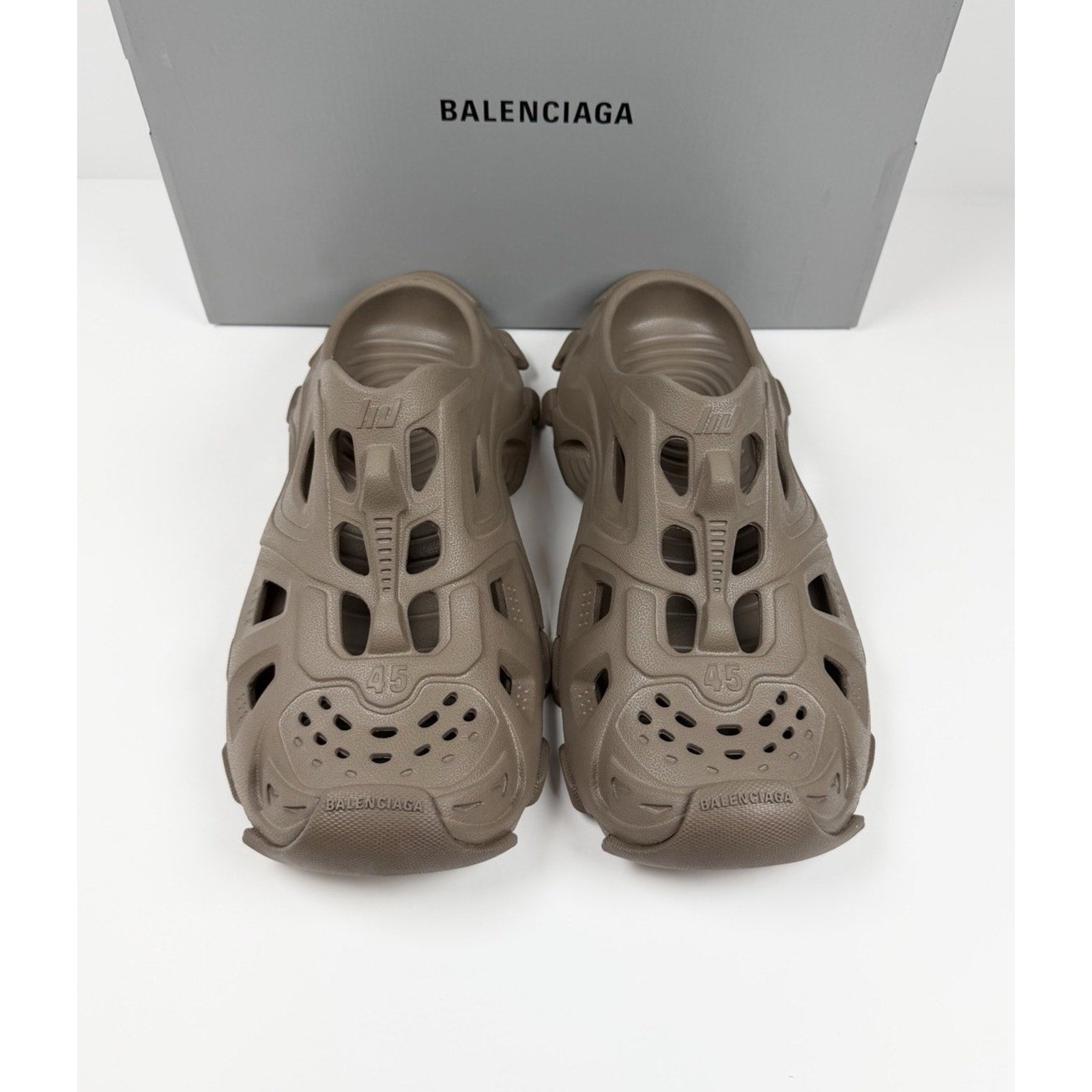 Size 45EU/12US - Balenciaga HD Mule Slip On Taupe NEW!