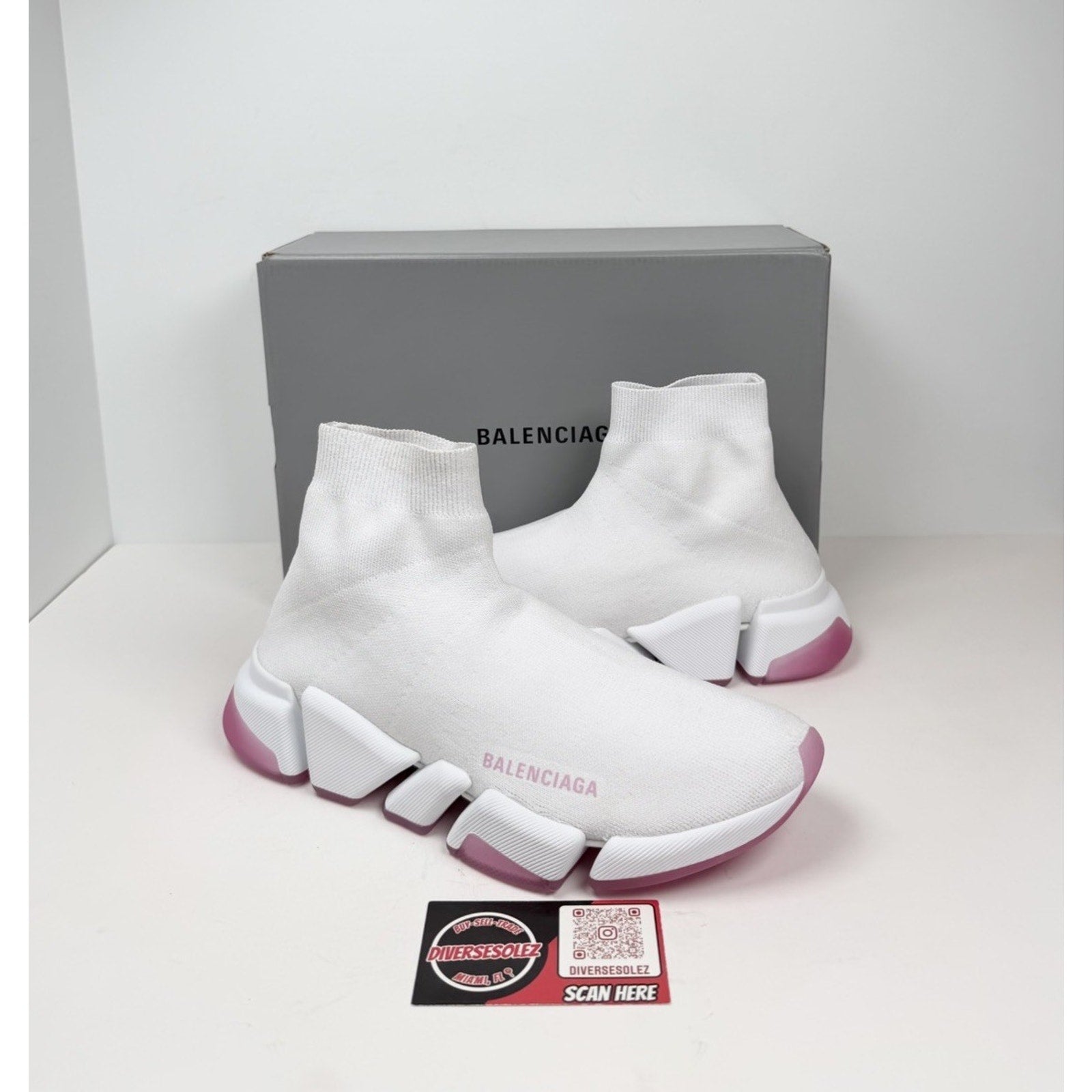 Size 40EU/10W - Balenciaga Pink Speed Womens NEW