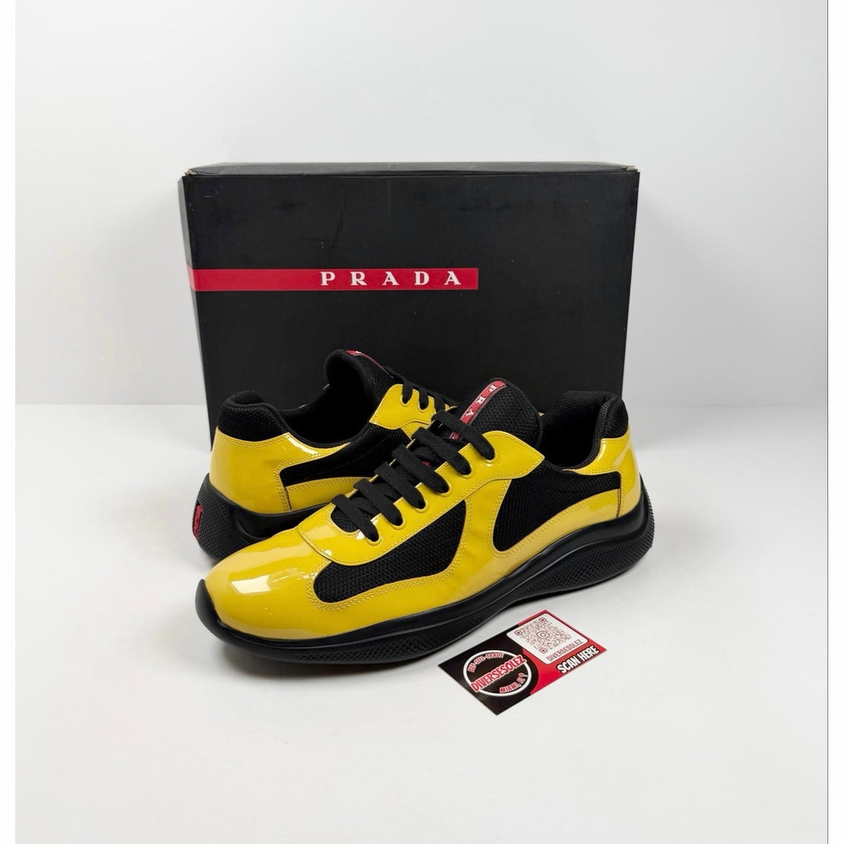 Size 11UK/12US - Prada Americas Cup Yellow Black