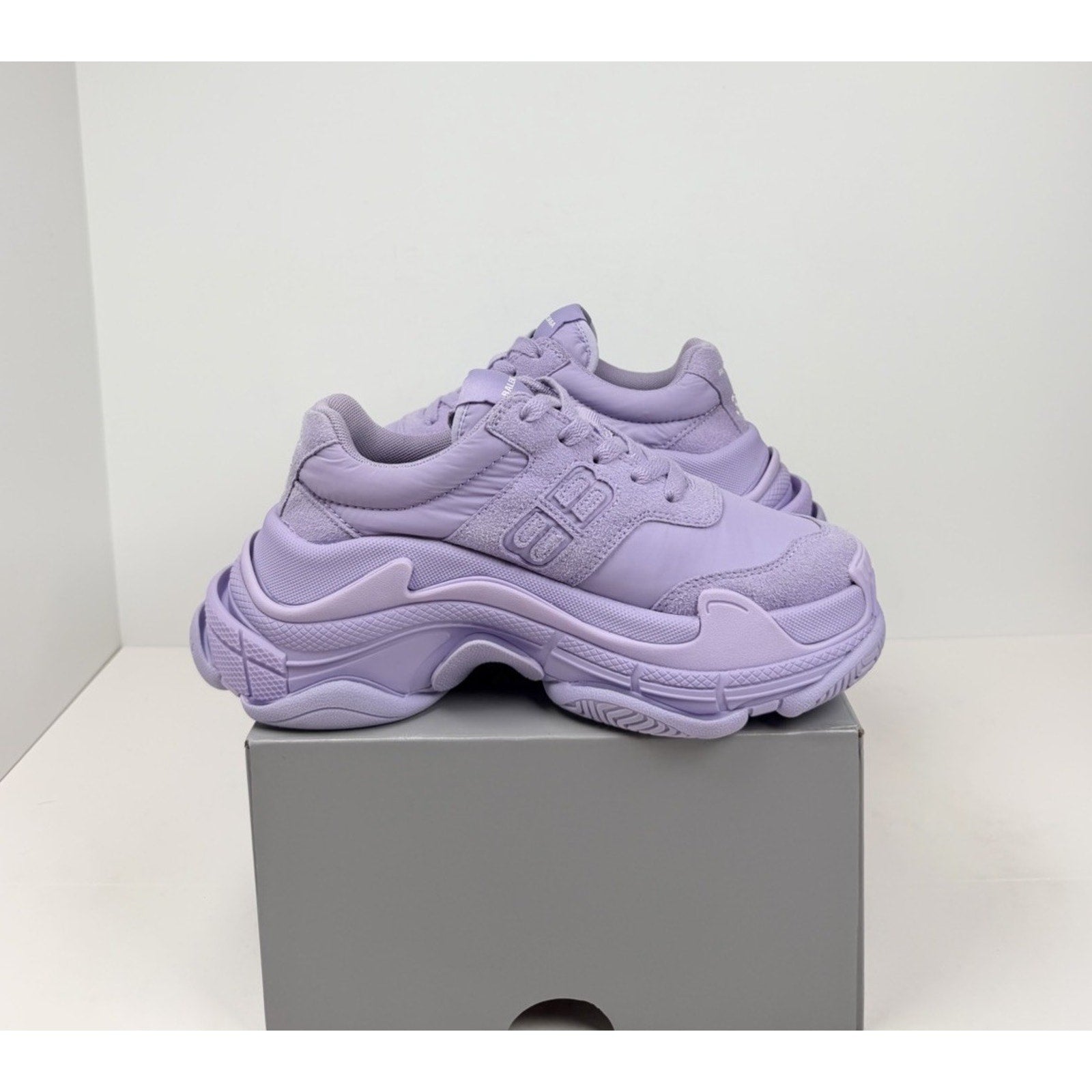 Size 34EU/4W - Balenciaga Triple S Nylon Lilac NEW