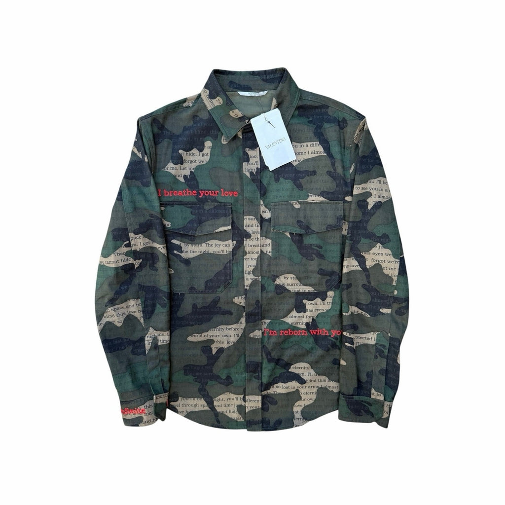 Valentino Garavani Camo Shirt Jacket NEW Size M/US38