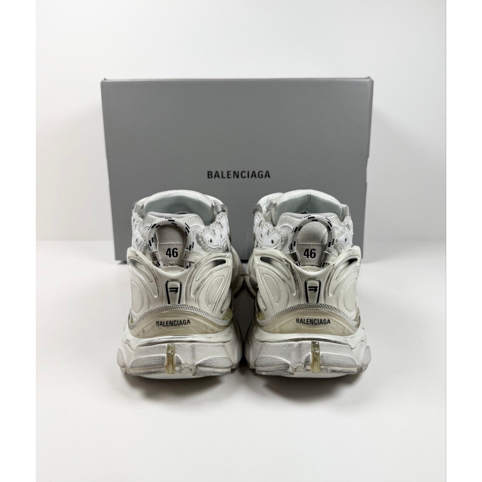 Size 46EU/13US - Balenciaga Runner White Black NEW
