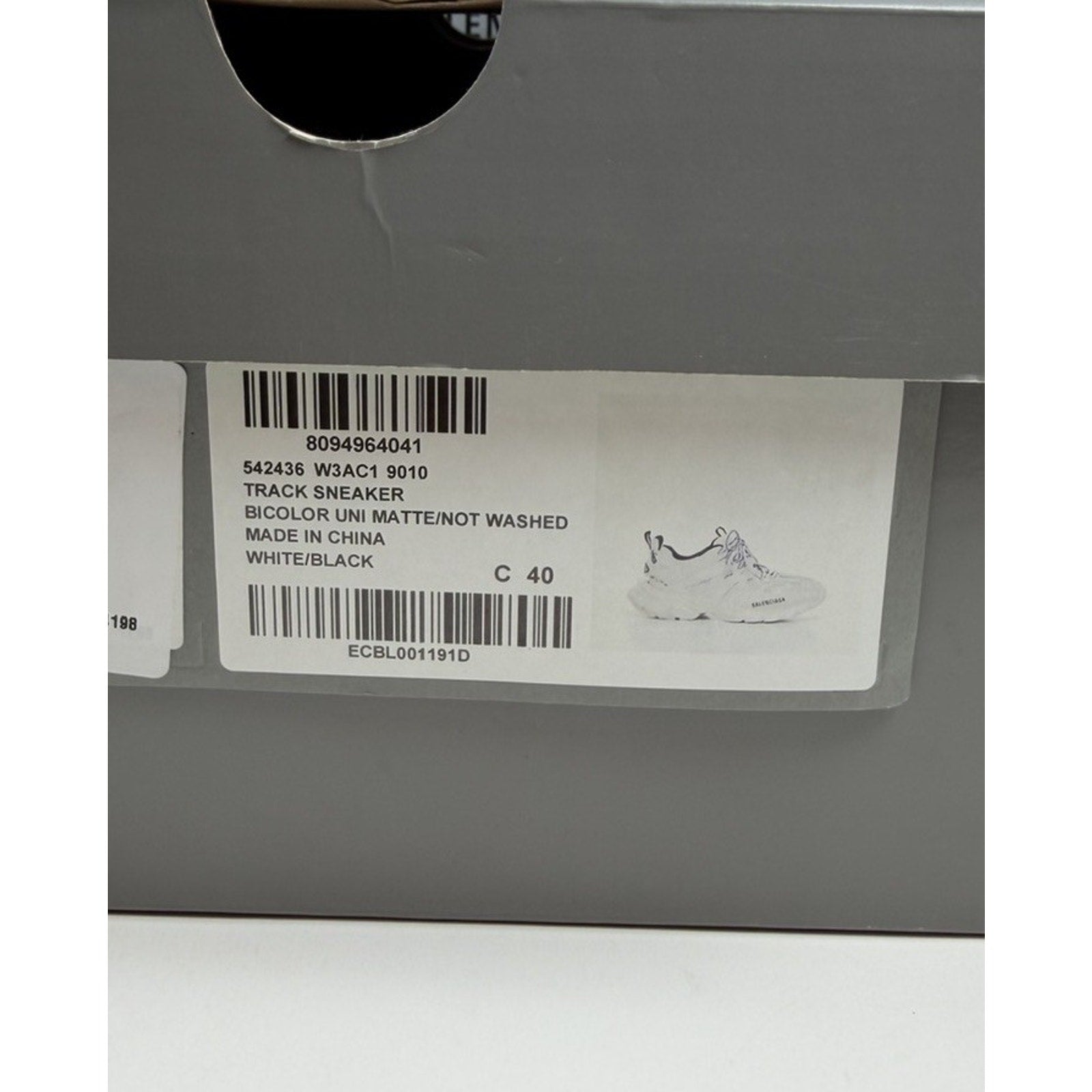 Size 40EU/7US - Balenciaga Track White NEW