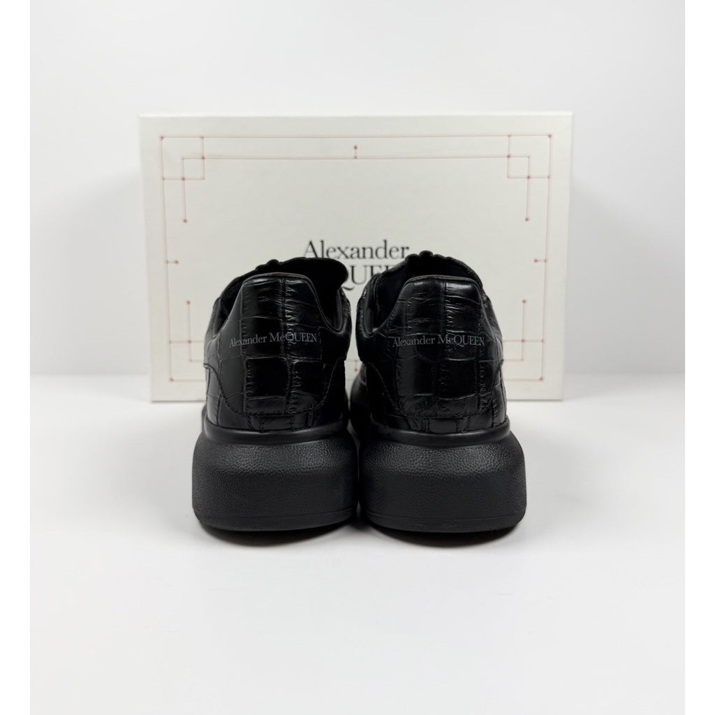 Size 6.5US - Alexander McQueen Black Crocodile Sneakers￼