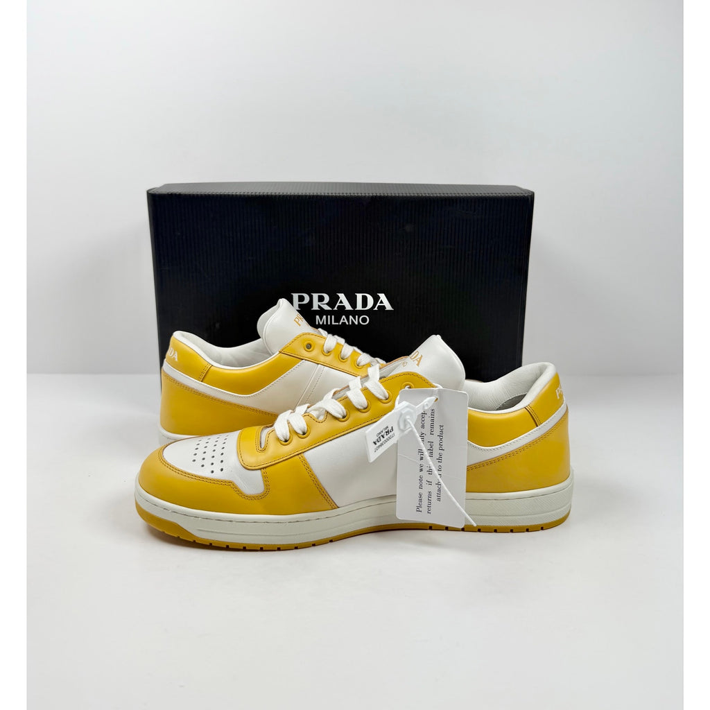 Size 10UK/11US - Prada Downtown Yellow Leather NEW
