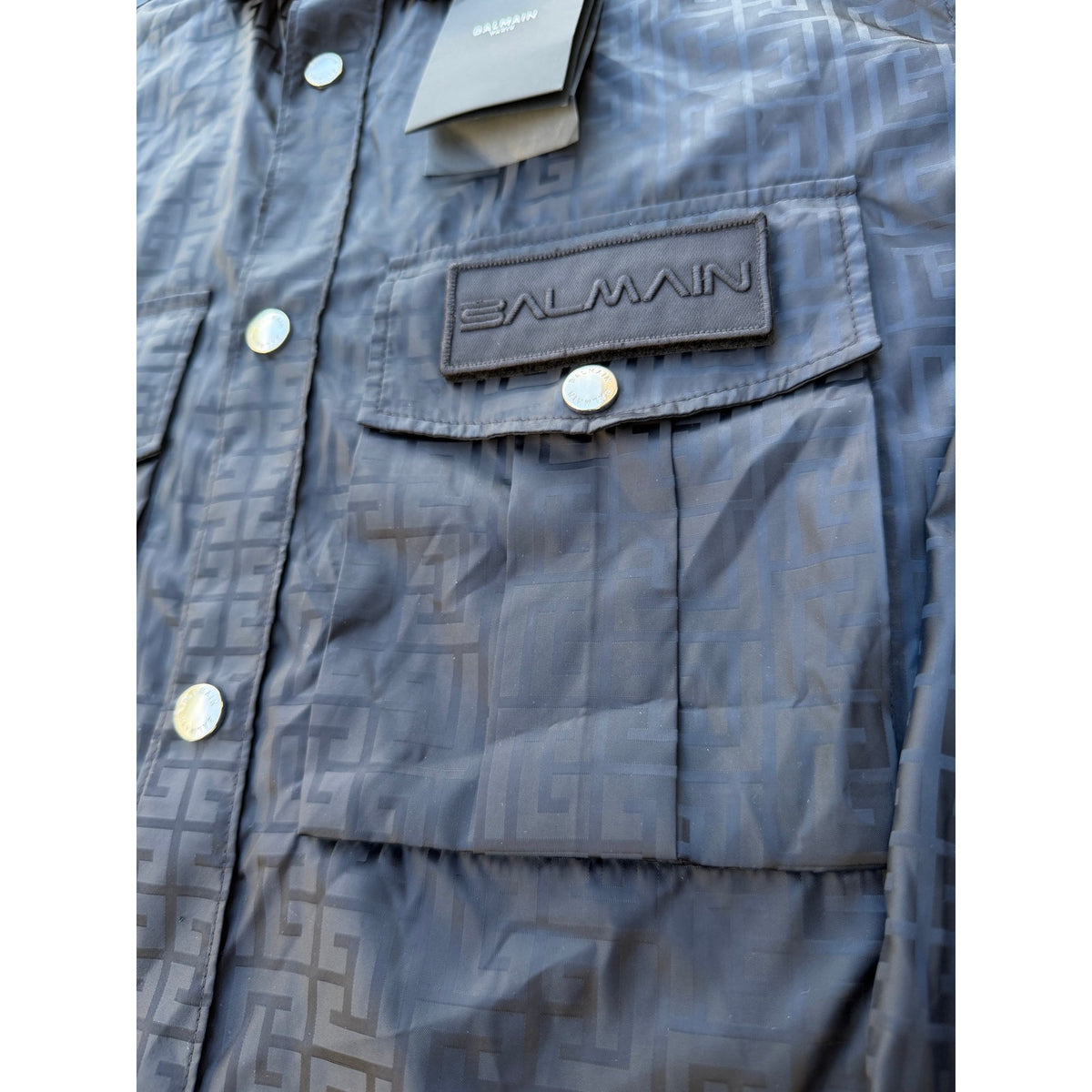 Size 2XL EU 48 - Balmain Nylon Button Up Shirt NEW