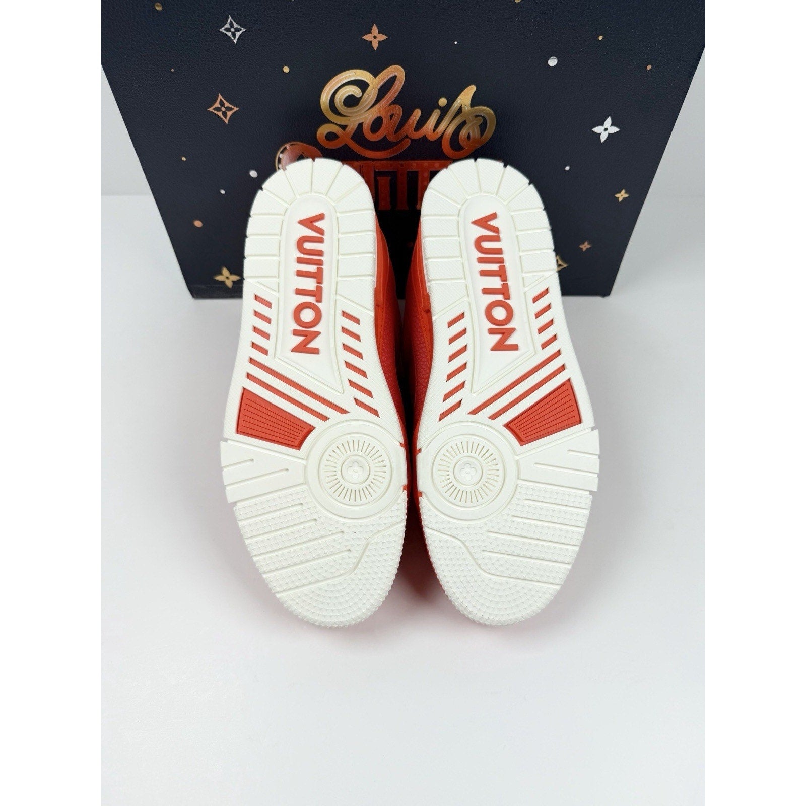 Size 6UK/7US - Louis Vuitton Orange White Trainer NEW!