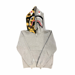 Size M - Bape Quarter Zip Pullover Hoodie