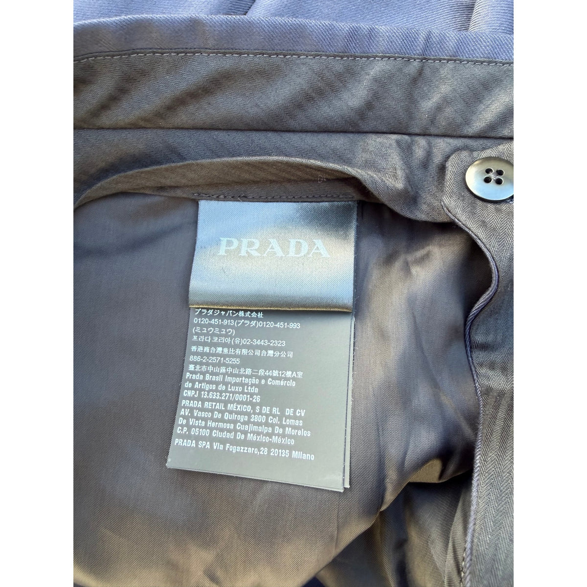 Prada Men’s Dress Pants Size 56 / US 40 Blue NEW