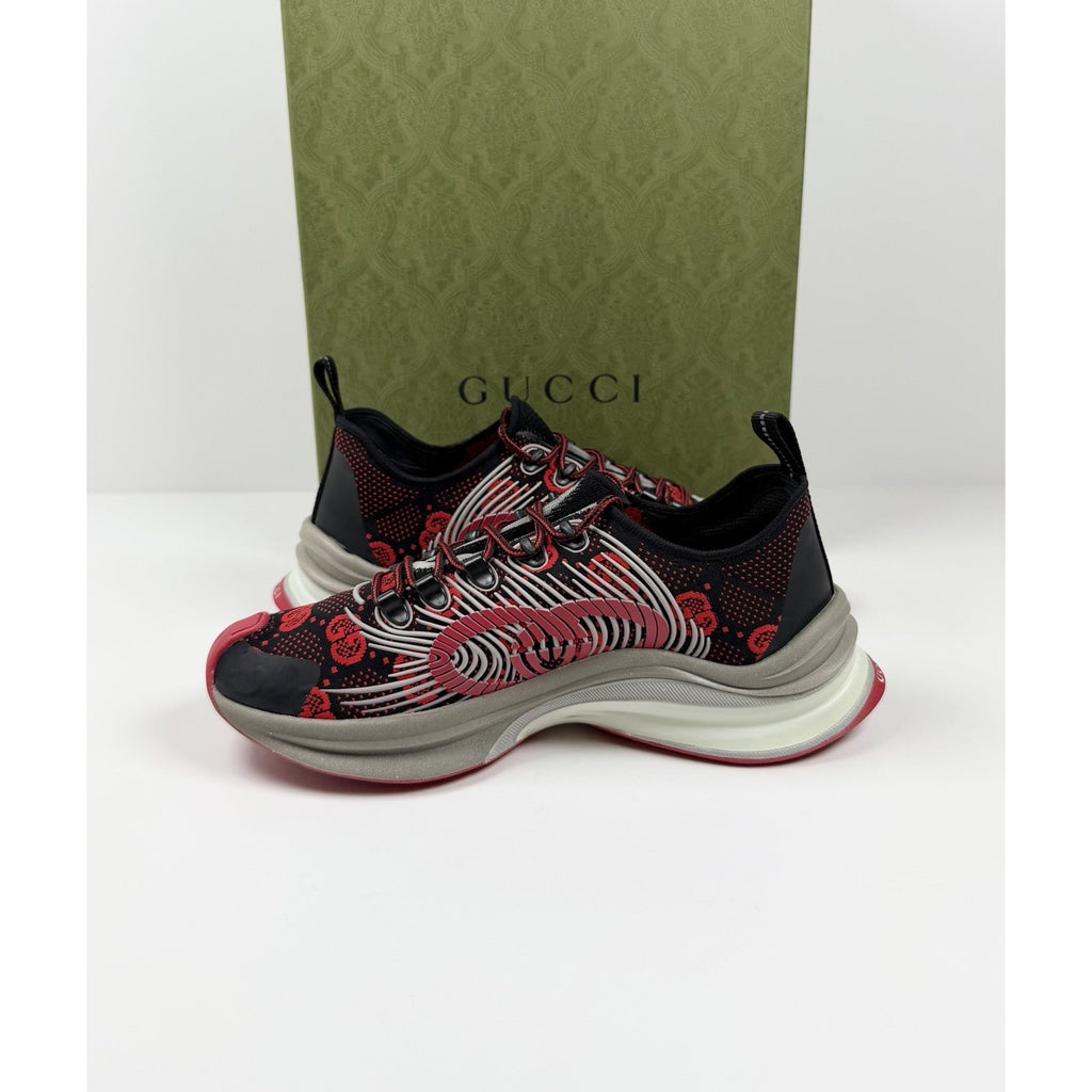 Size 6.5US - Gucci Run GG Red Sneakers NEW