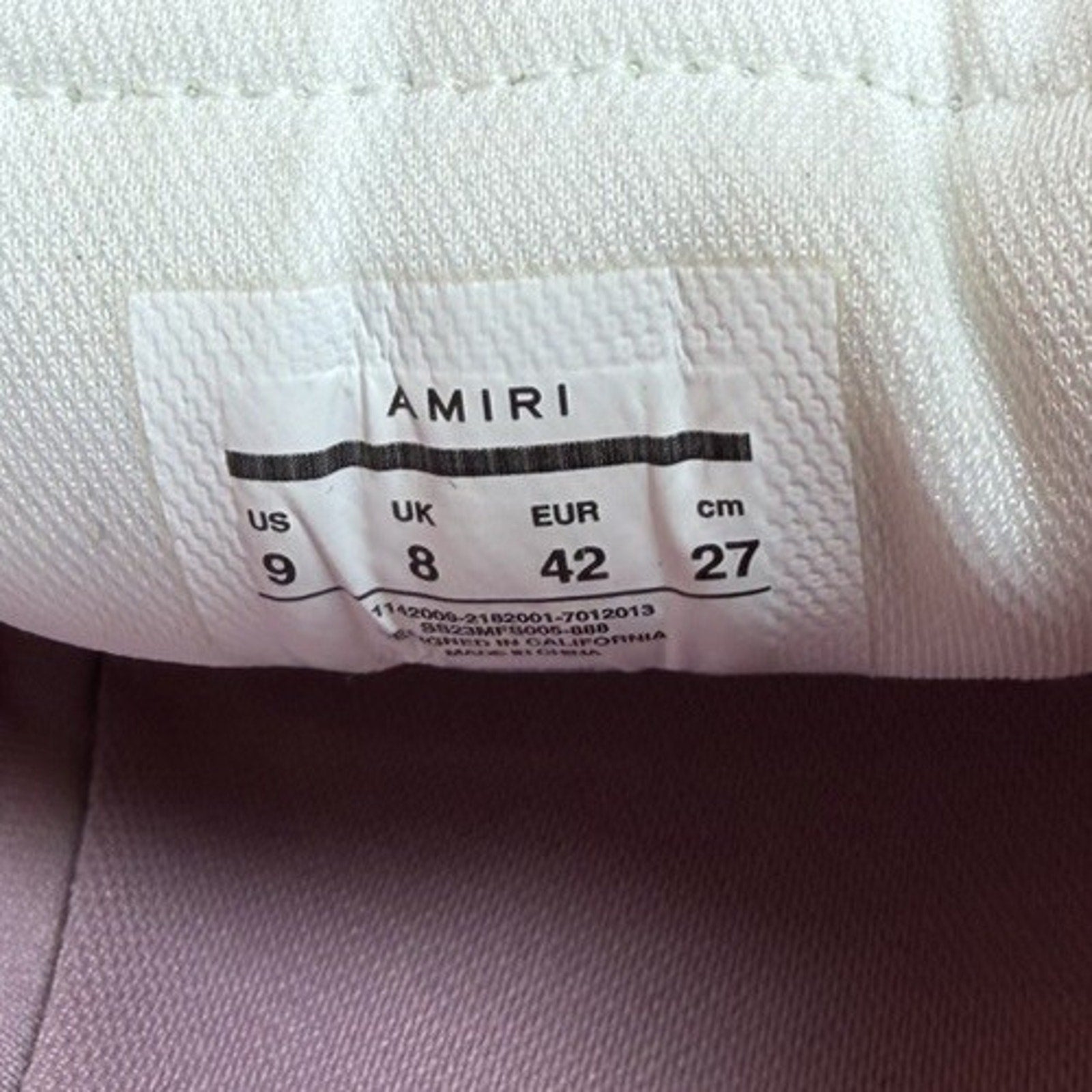 Size 42EU/9US - Amiri Skel Top Low Pink White