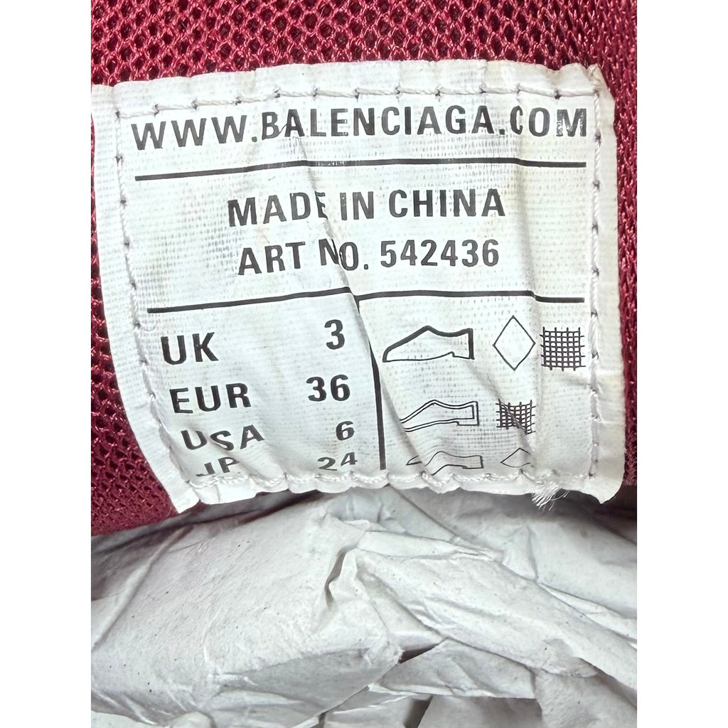 Size 36/6 - Balenciaga Track Burgundy Women’s