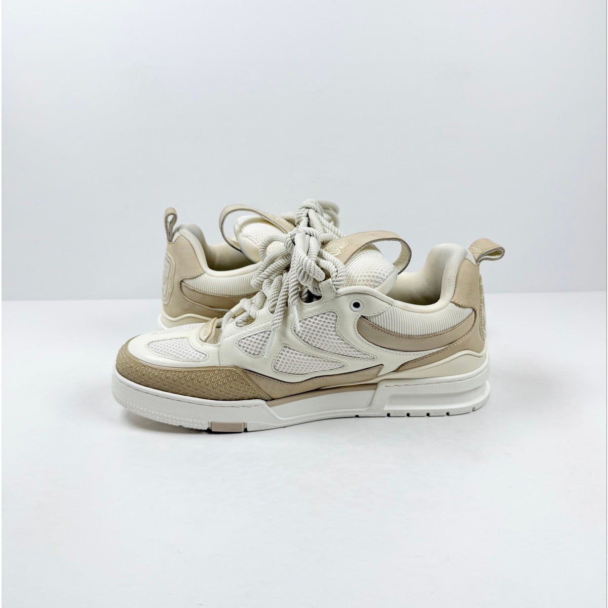 Size 10UK/11US - Louis Vuitton Skate Beige White