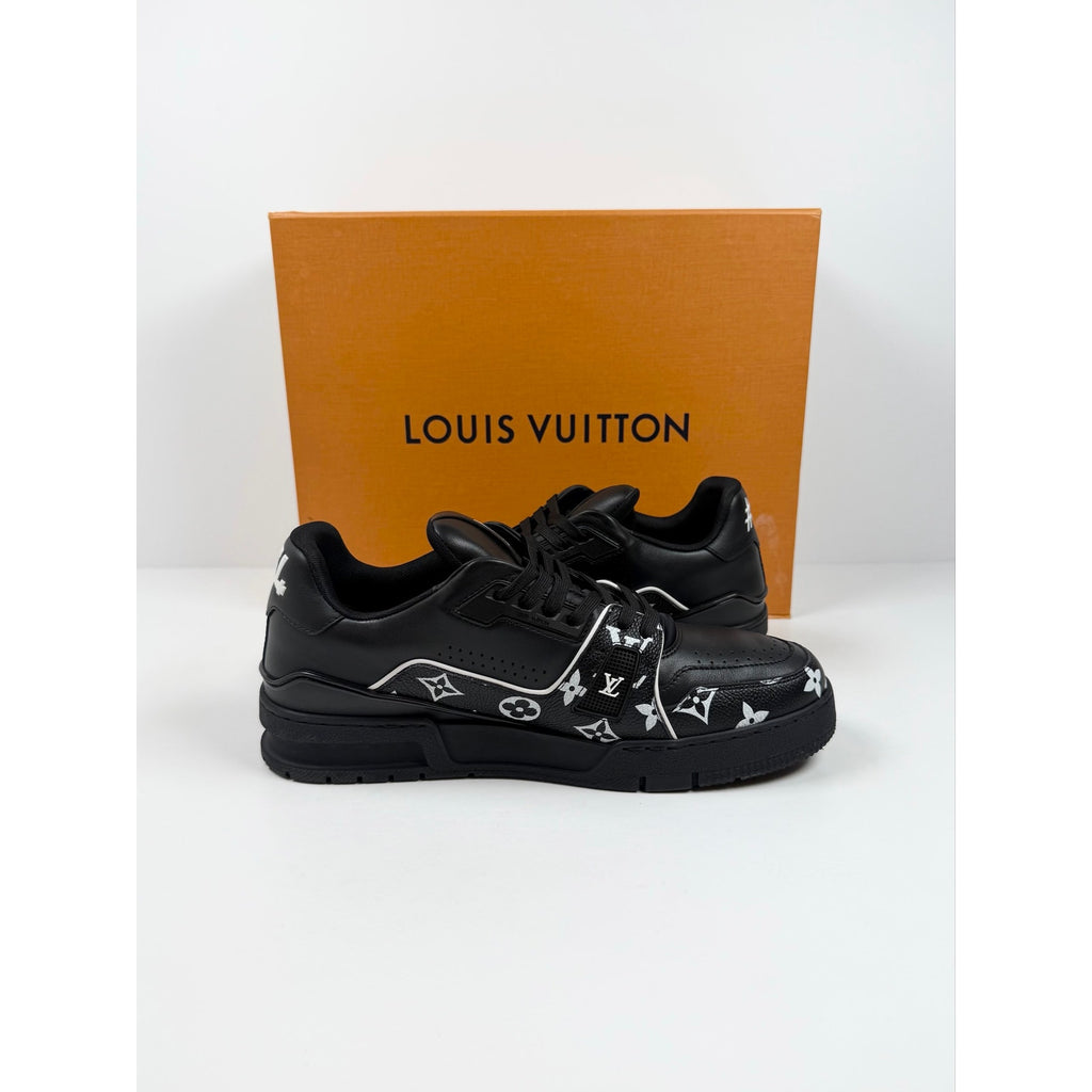 Size 7.5UK/8.5US - Louis Vuitton Black Leather Trainers