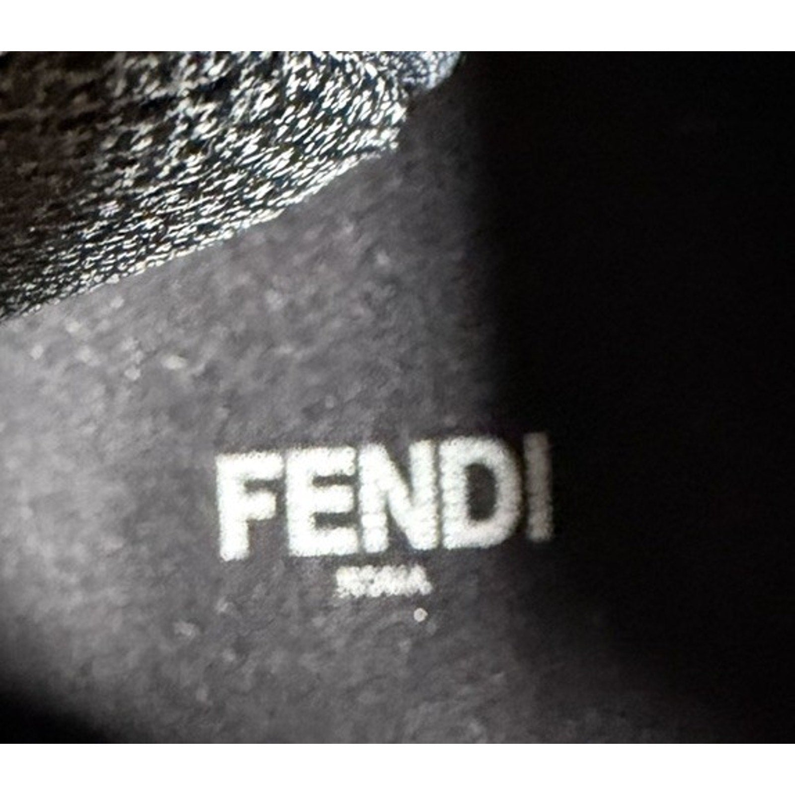 Size 8UK/9US - Fendi Vitello Logo Leather High Like New