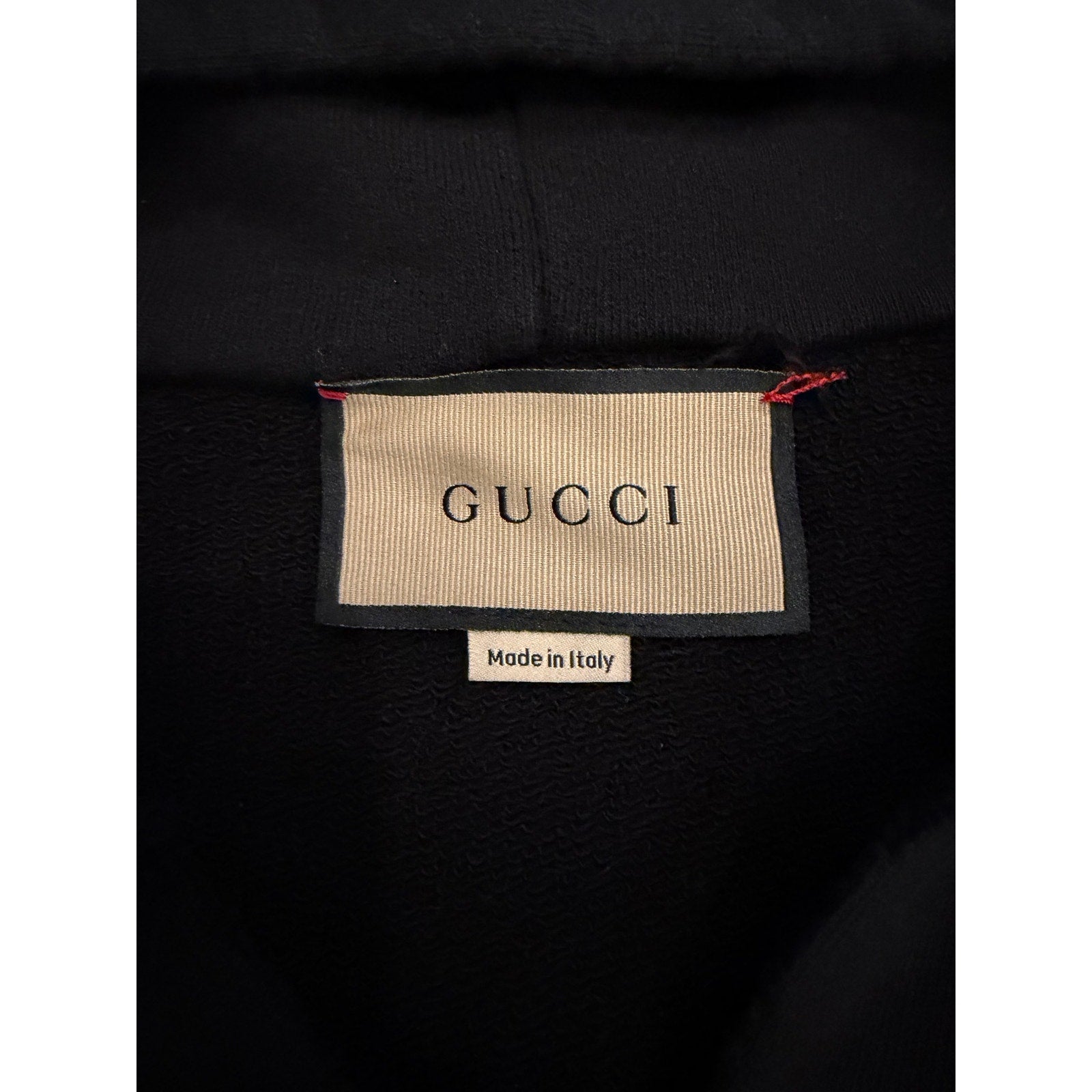 Size XL - Gucci Distressed Black Hoodie