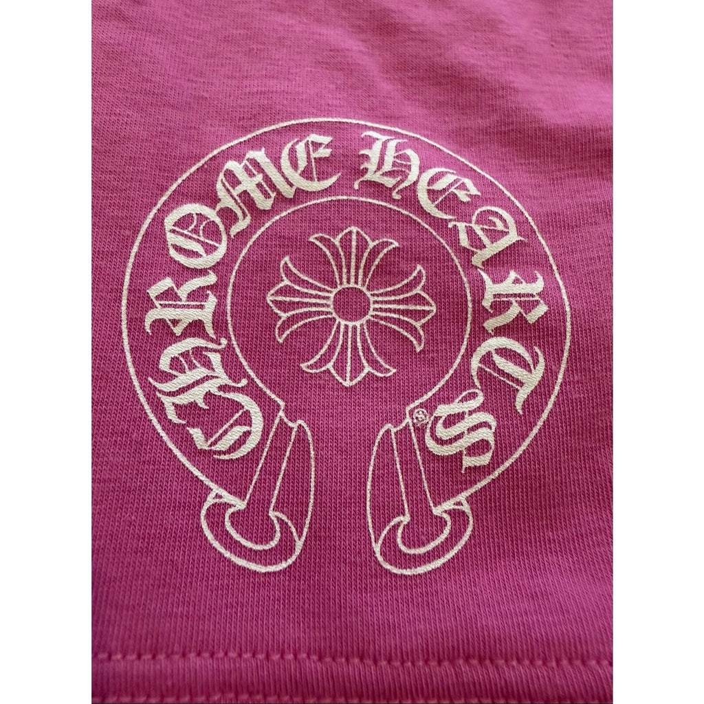 Size M - Chrome Hearts horseshoe leggings pink NEW