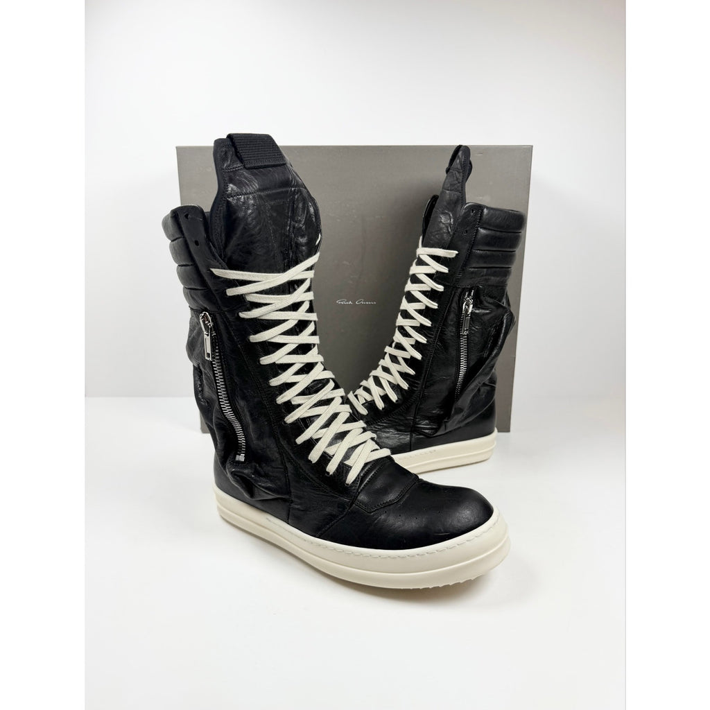 Size 10US - Rick Owens Cargo Geobasket Leather High NEW!