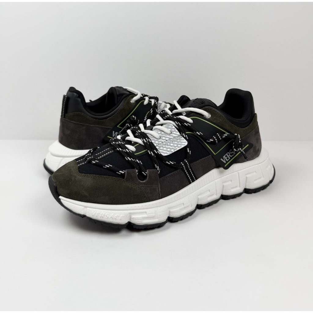 Size 46EU/13US - Versace Trigreca Olive Green NEW!