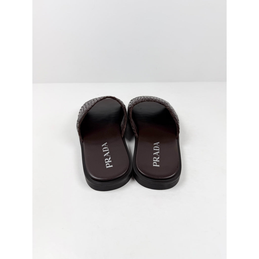 Size 6UK/7US - Prada Woven Leather Sandals NEW
