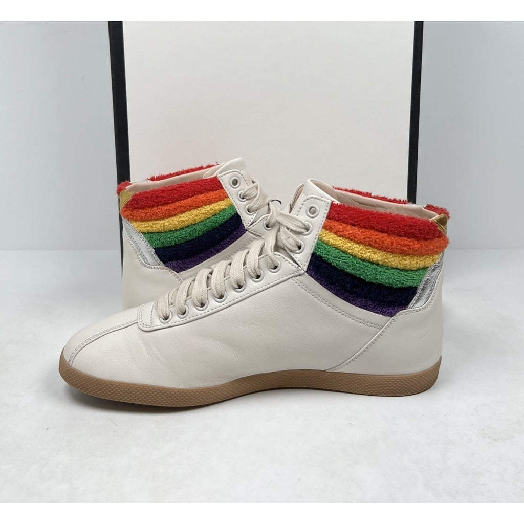 Size 7G/7.5US - Gucci Rainbow Collar Leather High