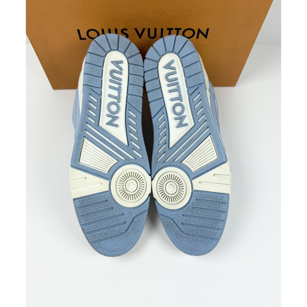 Size 9LV/10US - Louis Vuitton Blue Leather Trainers