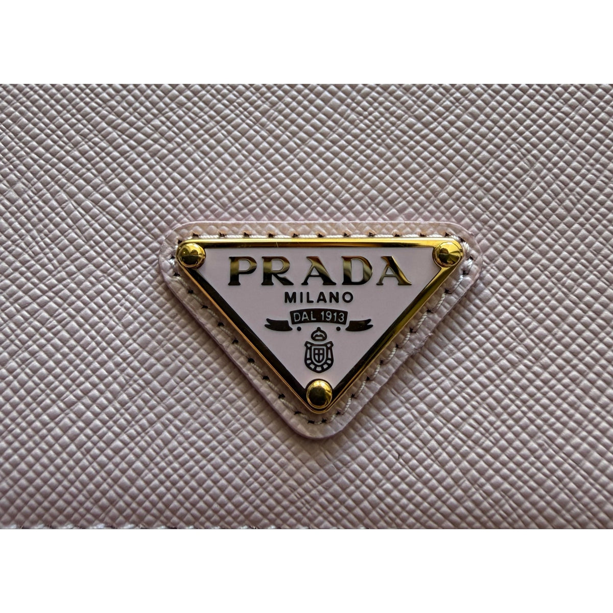 Prada Saffiano Pink Leather Bifold Wallet NEW