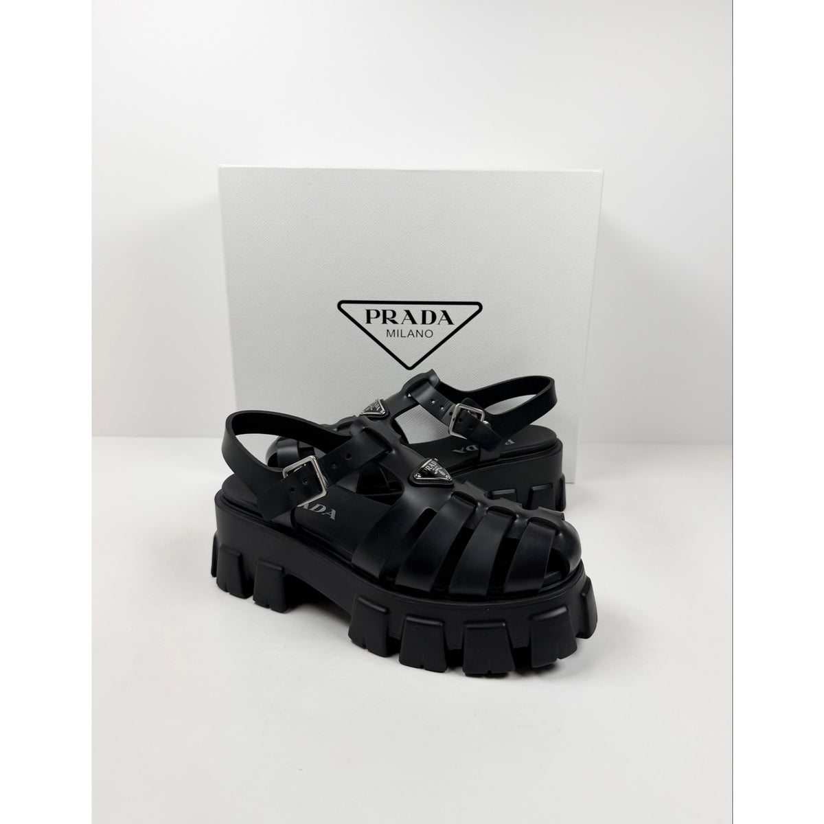 Size 40EU/10 - Rubber Monolith Sandals Women NEW