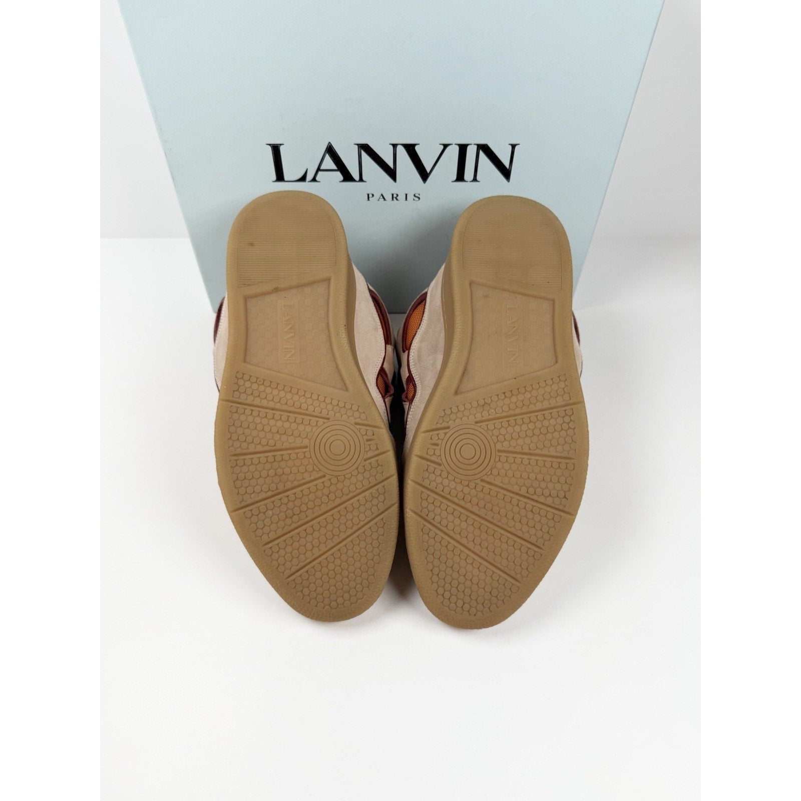 Size 46EU/13US - Lanvin Curb Pink Mango Sneakers