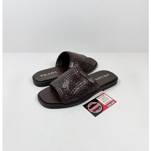 Size 6UK/7US - Prada Woven Leather Sandals NEW